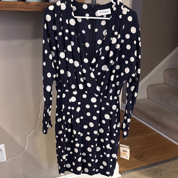 Les Copains Dresses & Skirts - Vintage Les Copains 100% Silk Polka Dot Dress Made in Italy IT 42